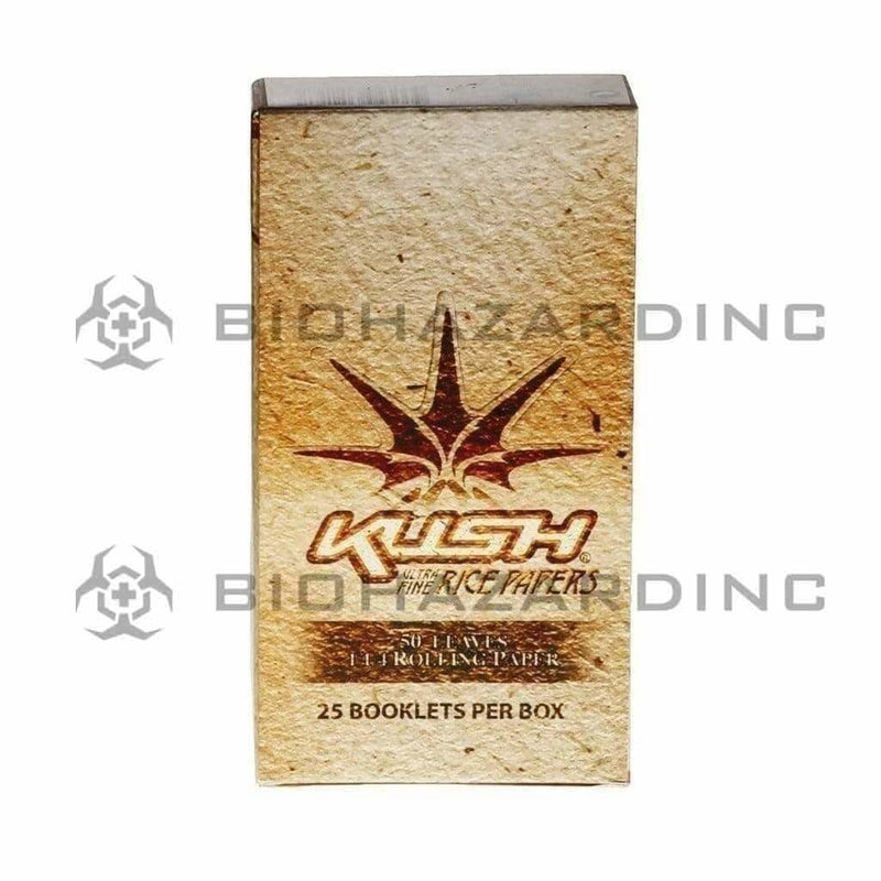 KUSH® | 'Retail Display' Ultra Fine Rice Rolling Papers | Rice Paper - Various Sizes Rolling Papers Kush 1¼ - 78mm - 25 Count  