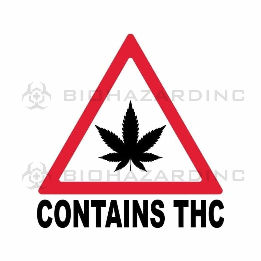 Massachusetts & Maine | THC Triangle Compliance Labels Compliance Labels Biohazard Inc   