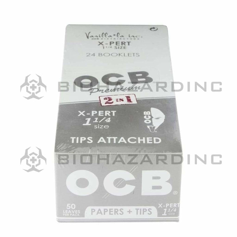 OCB® | 'Retail Display' X-Pert Rolling Papers w/ Tips | White - 24 Count - Various Sizes Rolling Papers + Tips OCB   