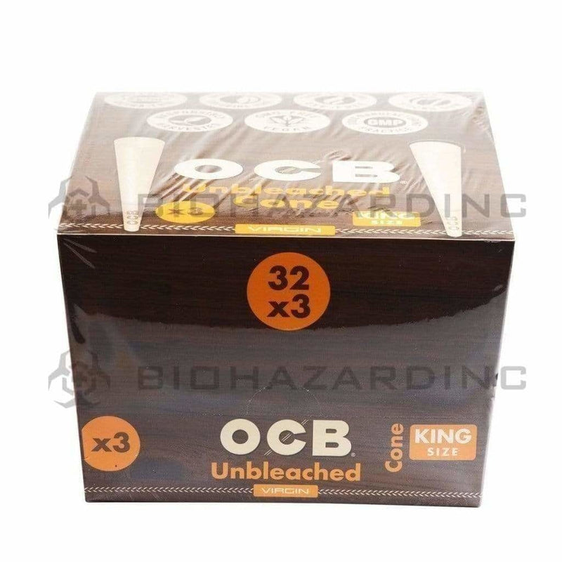 OCB® | Pre-Rolled Cones King Size | 110mm - Unbleached Natural - 32 Count Pre-Rolled Cones OCB   