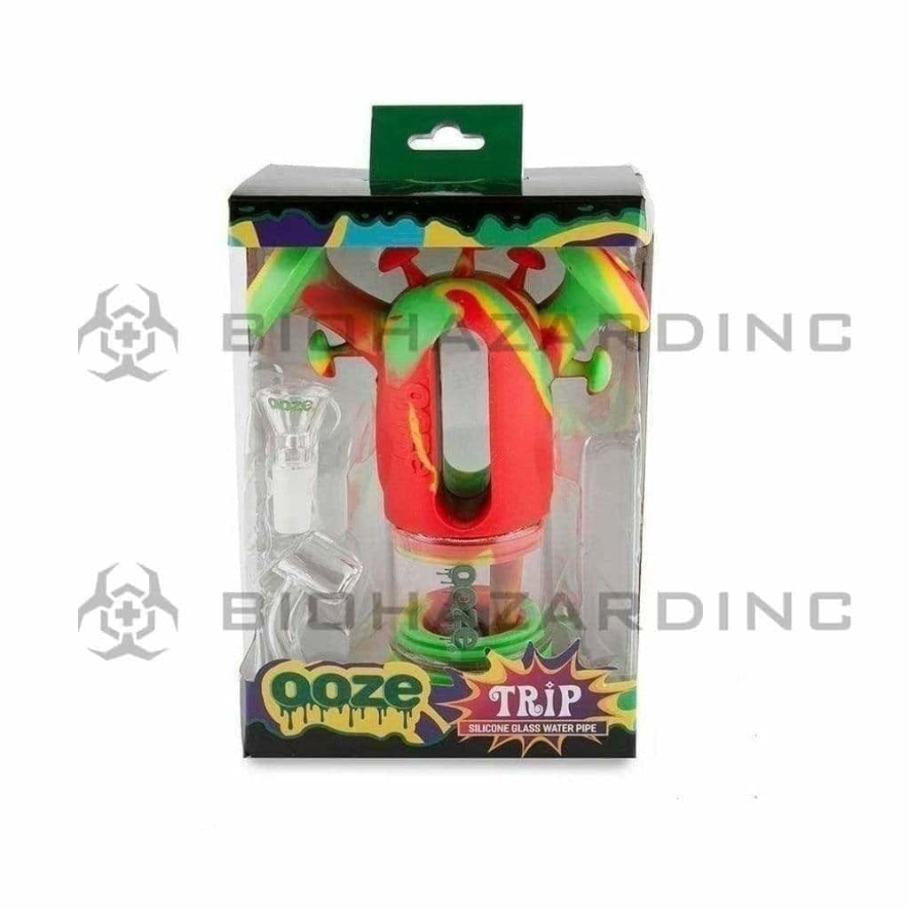 OOZE® | Trip Silicone Bubbler | Various Colors Silicone Bong Ooze Rasta  