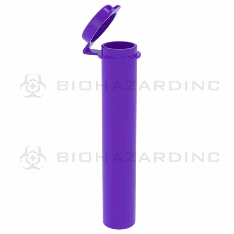 Pre-Roll Tubes | Pop Top Opaque Plastic | 95mm - Purple - 600 Count Joint Tube Biohazard Inc   