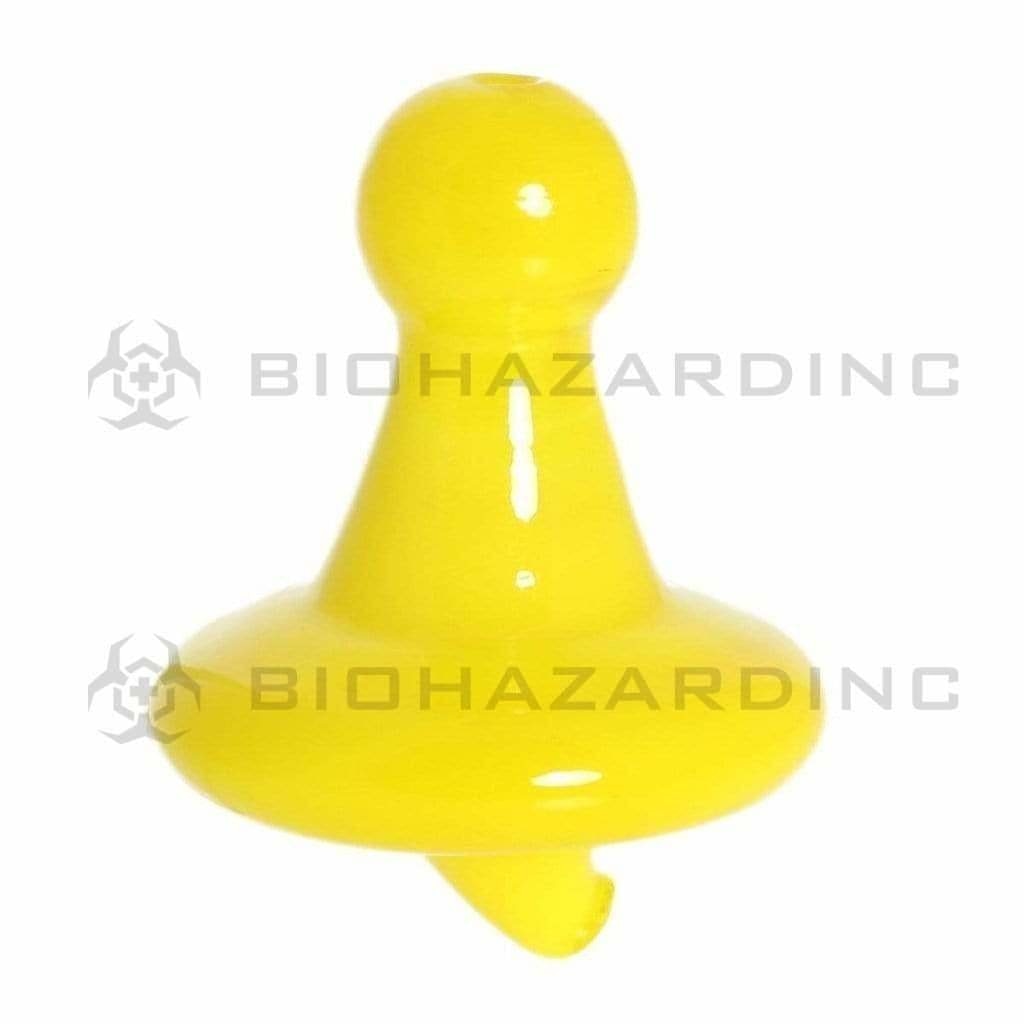 Carb Cap | Glass Directional Game Token Pawn | Various Colors Carb Cap Biohazard Inc Yellow Mellow  