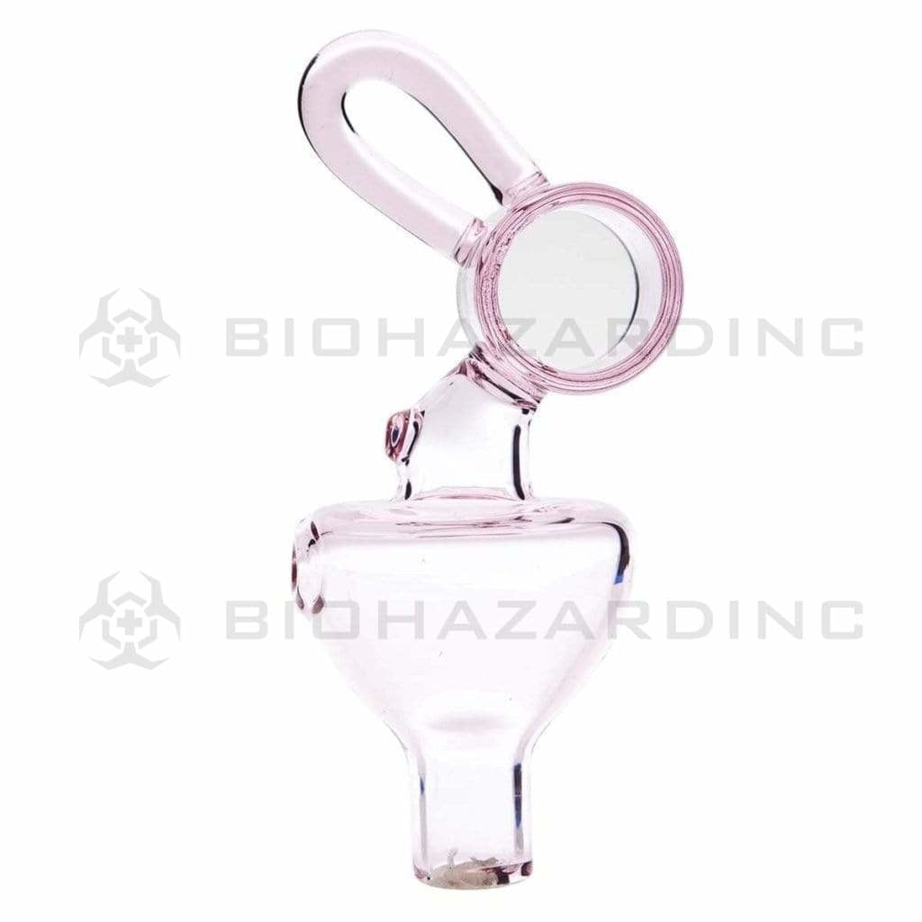 Novelty | Directional Glass Pendant Carb Cap | Various Colors Carb Cap Biohazard Inc Pink  