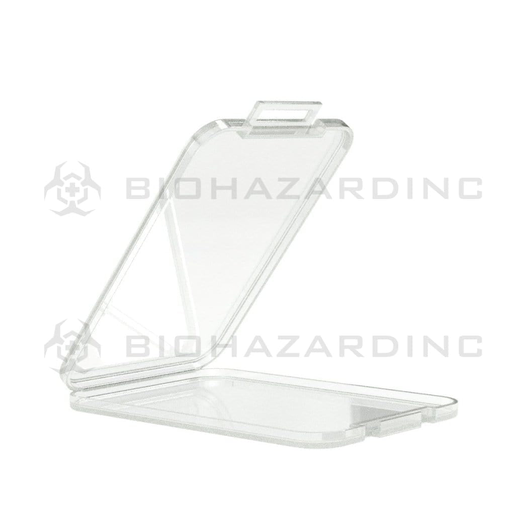 Flat Container | Clear Plastic Shatter Concentrate Containers | 4.5mm - 200 Count Concentrate Container Biohazard Inc   