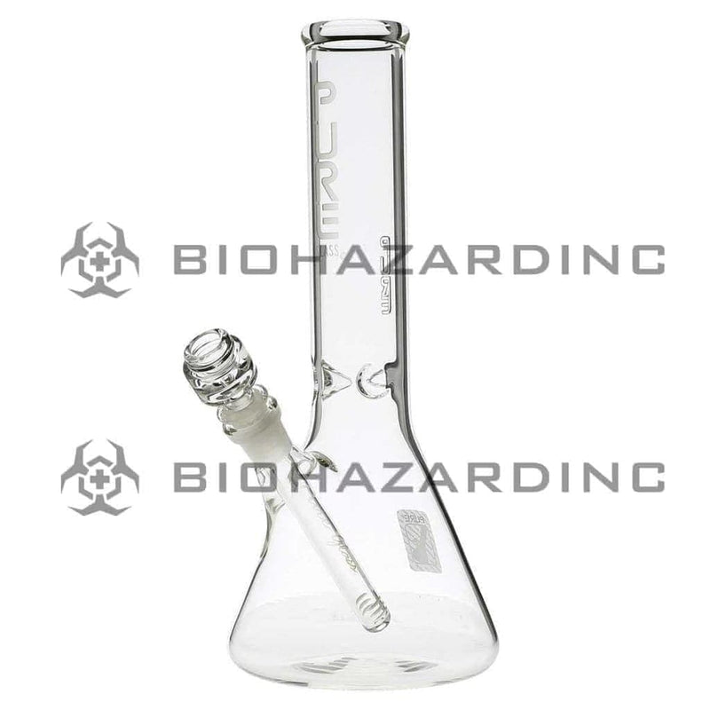 PURE Glass | Classic Beaker Water Pipe | 12" - 14mm - Various Colors Glass Bong Pure Glass Clear  