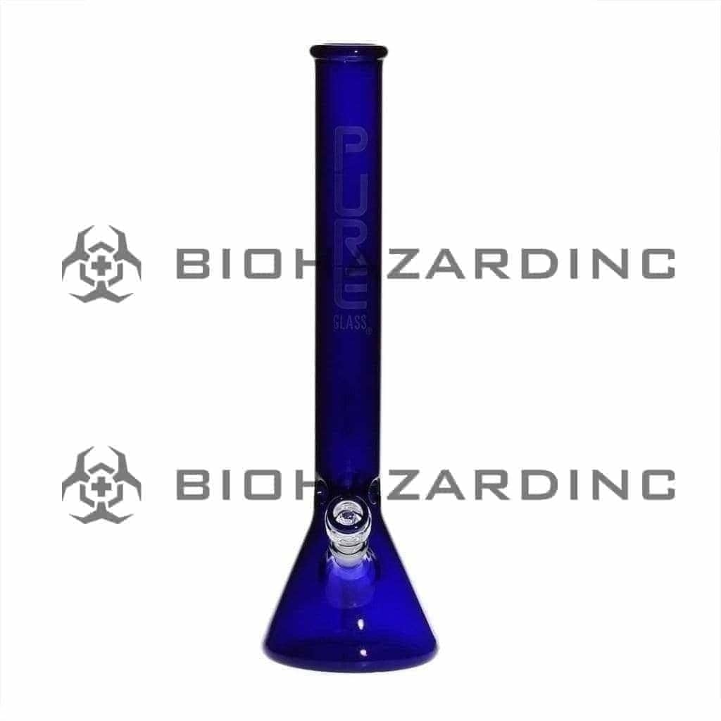 PURE Glass | Classic Beaker Water Pipe | 18" - 14mm - Various Colors Glass Bong Pure Glass   