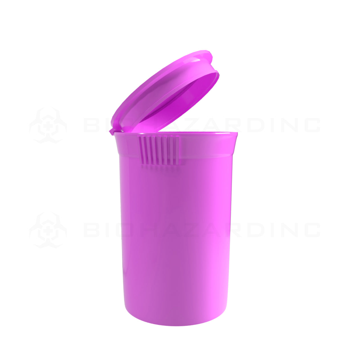 Plastic Pop Top Bottles | 30 Dram - 7 Grams - 160 Count - Various Colors Pop Top Bottle Biohazard Inc Opaque Pink  