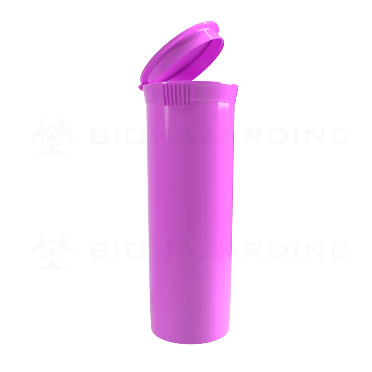 Plastic Pop Top Bottles | 60 Dram - 14 Grams - 75 Count - Various Colors Pop Top Bottle Biohazard Inc Opaque Pink  