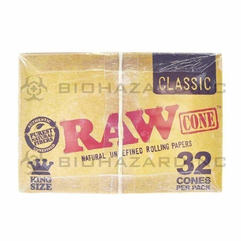 Raw® | Wholesale Pre-Rolled Cones King Size | 110mm - Unbleached Brown - Various Counts Pre-Rolled Cones Raw   