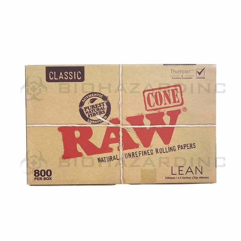 Raw® | Pre-Rolled Cones | 110mm - Unbleached Brown - 800 Count - Various Sizes Pre-Rolled Cones Raw   