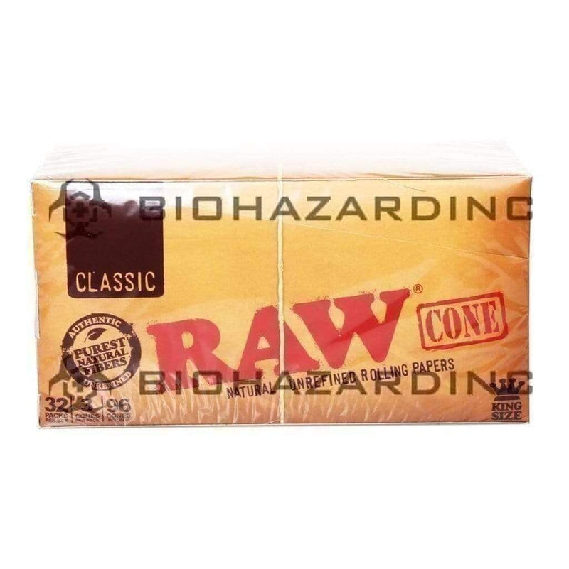 Raw® | Wholesale Pre-Rolled Cones King Size | 110mm - Unbleached Brown - Various Counts Pre-Rolled Cones Raw 32 Count - 3/Pack  