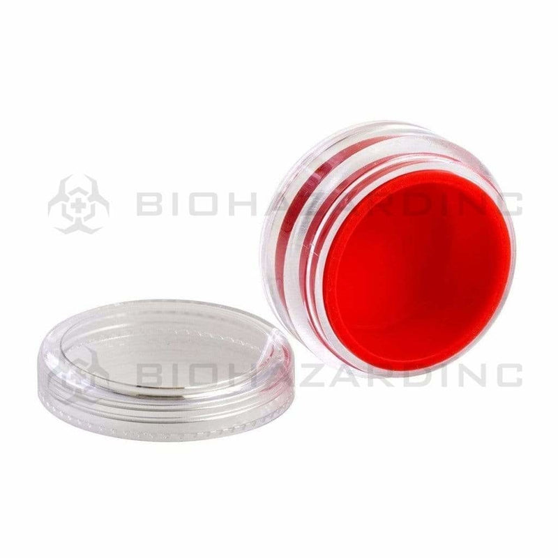 Concentrate Containers | Screw Top Container w/ Silicone Insert | 5mL - 200 Count - Various Colors Concentrate Container Biohazard Inc Red  