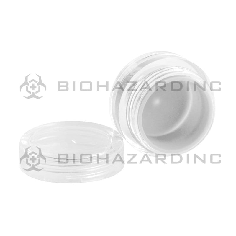 Concentrate Containers | Screw Top w/ Silicone Insert | 7mL - 100 Count - Various Colors Concentrate Container Biohazard Inc White  