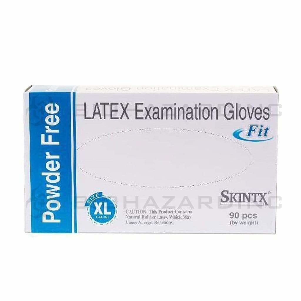 SKINTX | Powder-Free Latex Gloves | White - Various Sizes Gloves Skintx Extra Large - 90 Count  