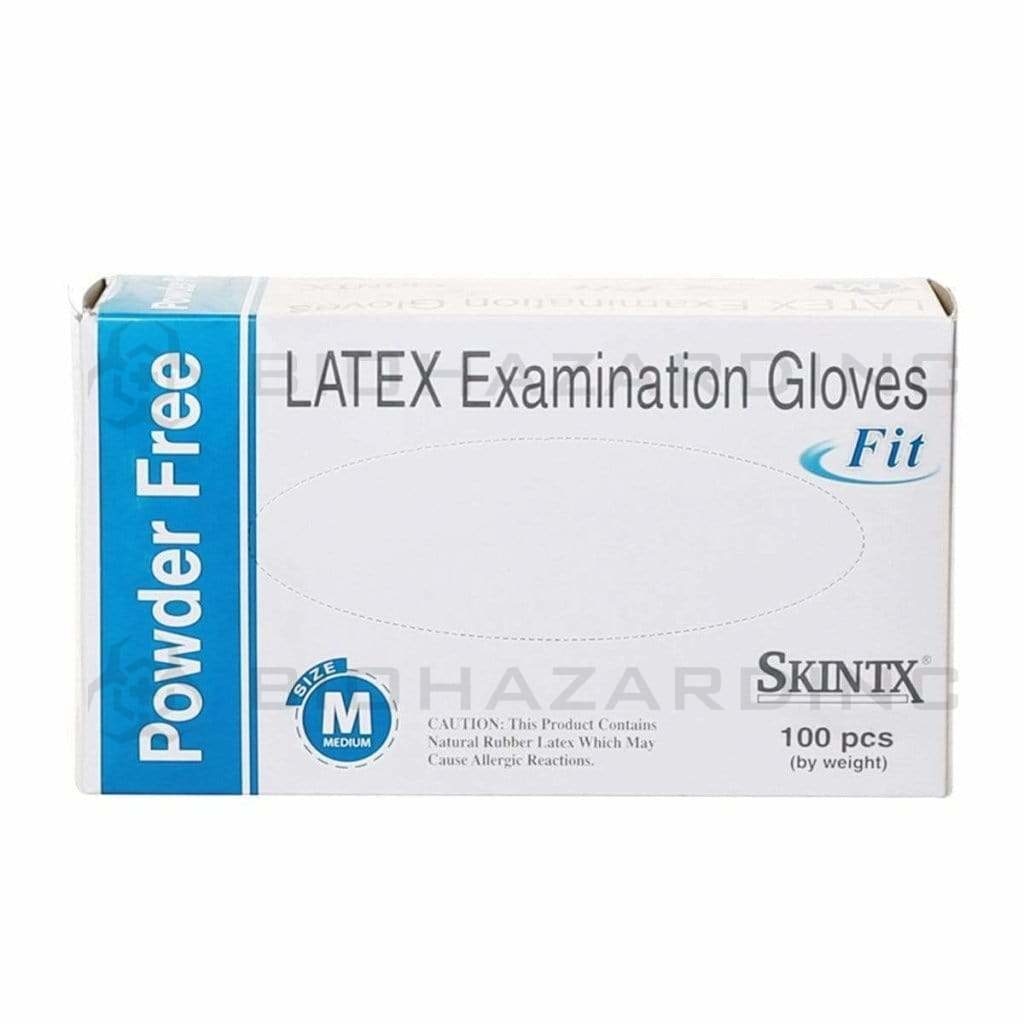SKINTX | Powder-Free Latex Gloves | White - Various Sizes Gloves Skintx Medium - 100 Count  