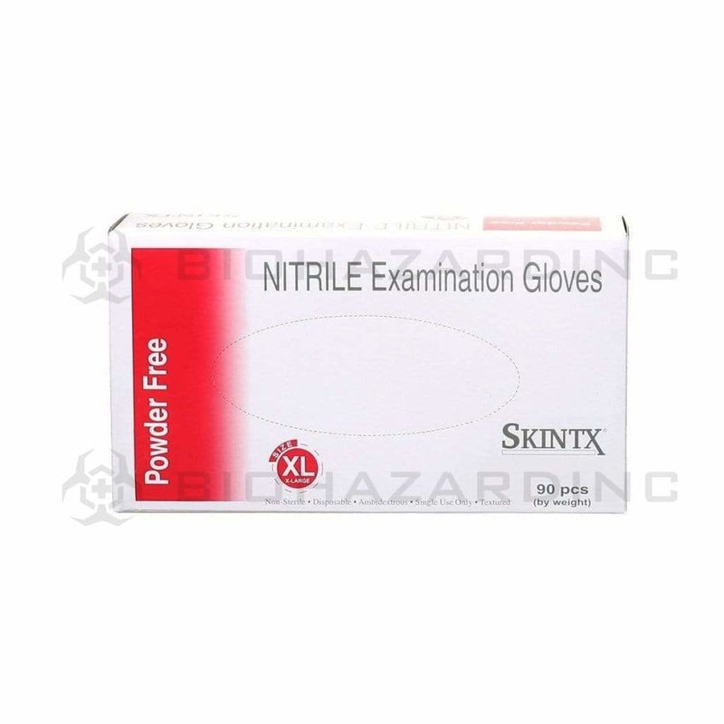 SKINTX | Nitrile Powder-Free Gloves | Blue - Various Sizes Gloves Skintx Extra Large - 90 Count  