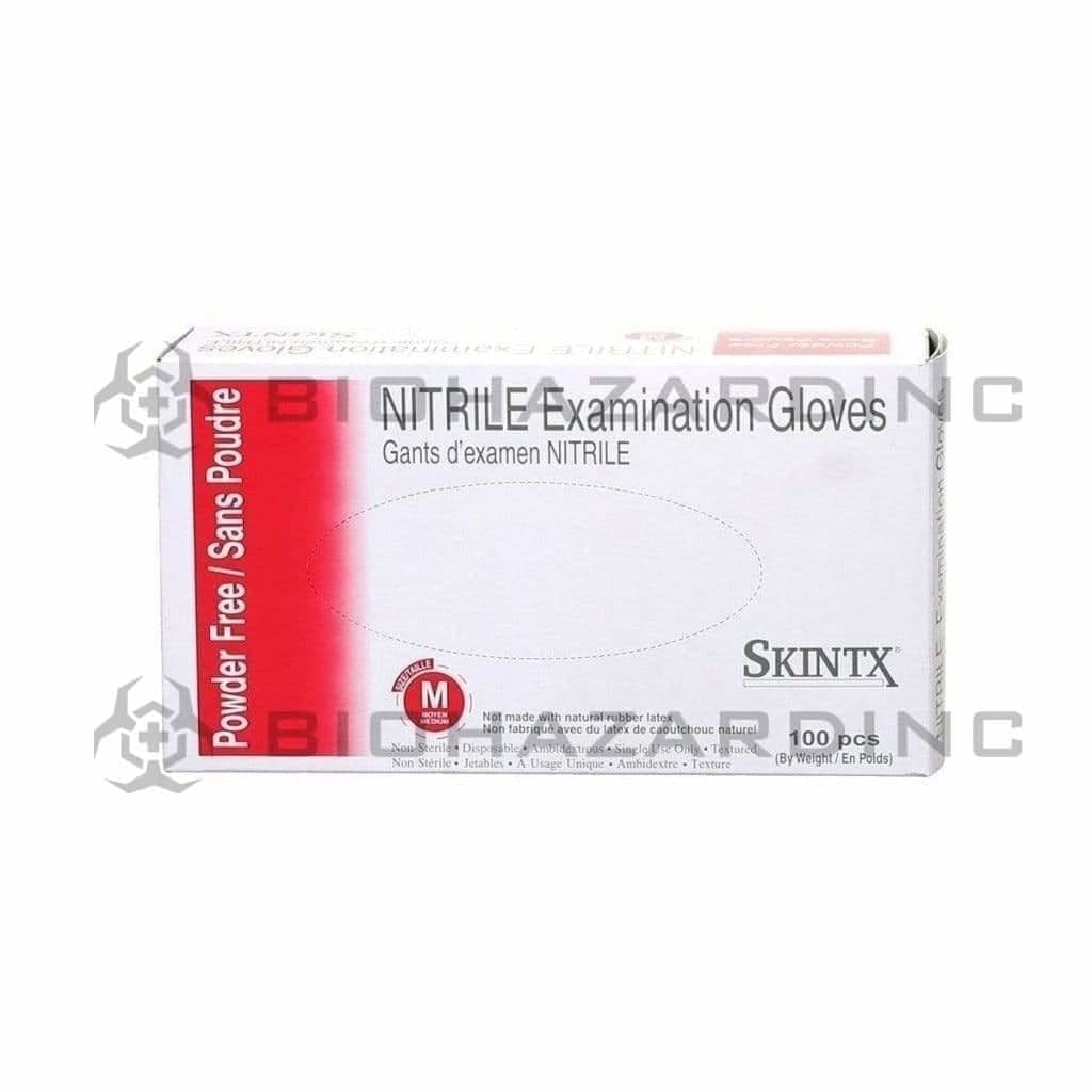 SKINTX | Nitrile Powder-Free Gloves | Blue - Various Sizes Gloves Skintx Medium - 100 Count  