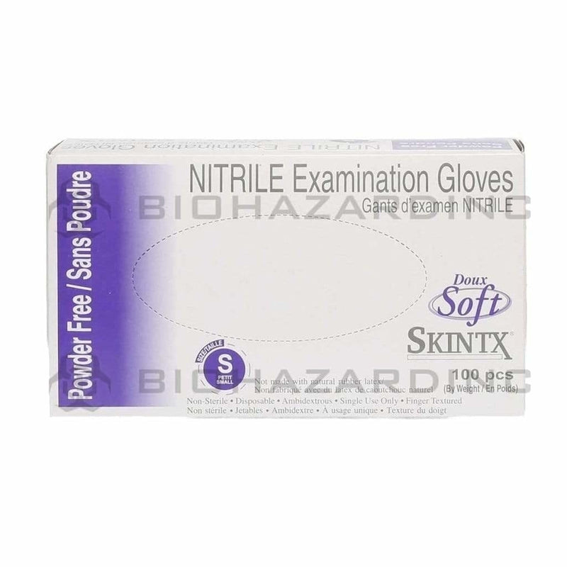 SKINTX | Soft Nitrile Powder-Free Gloves | Blue - Various Sizes Gloves Skintx Small - 100 Count  
