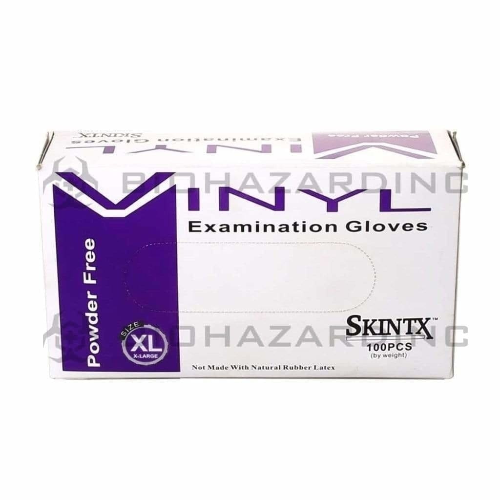 SKINTX | Powder-Free Vinyl Gloves | White - Extra Large - 100 Count Glove Latex Skintx   