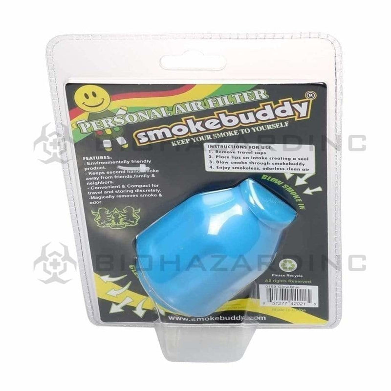 Smoke Buddy | Large - Glow in the Dark Blue Smoke Air Filter Smoke Buddy   