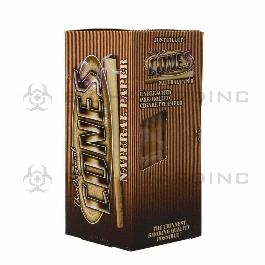 The Original Cones | Natural Pre-Rolled Cones King Size | 110mm - Unbleached Brown - 1,000 Count Pre-Rolled Cones The Original   