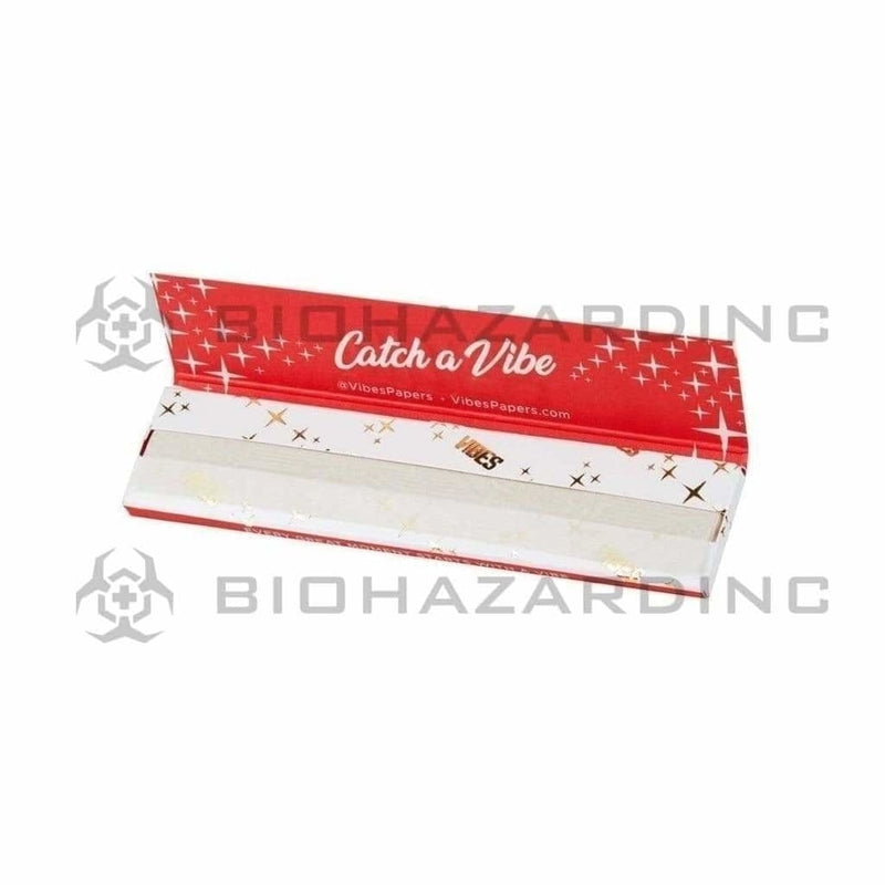 VIBES™ | 'Retail Display' Hemp Rolling Papers | Classic White - 50 Count  -Various Sizes Rolling Papers Vibes   