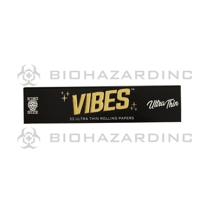 VIBES™ | 'Retail Display' Ultra Thin Rolling Papers | Natural White - 50 Count - Various Sizes Rolling Papers Vibes   