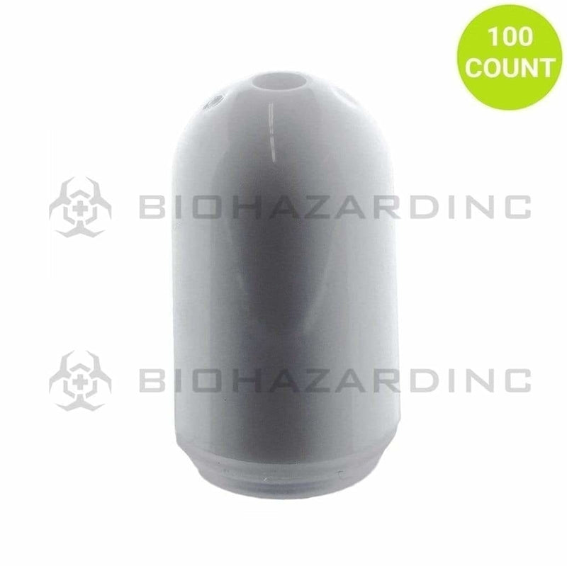 White Vaporizer Mouthtips - 100 Count Vape Accessory Biohazard Inc   