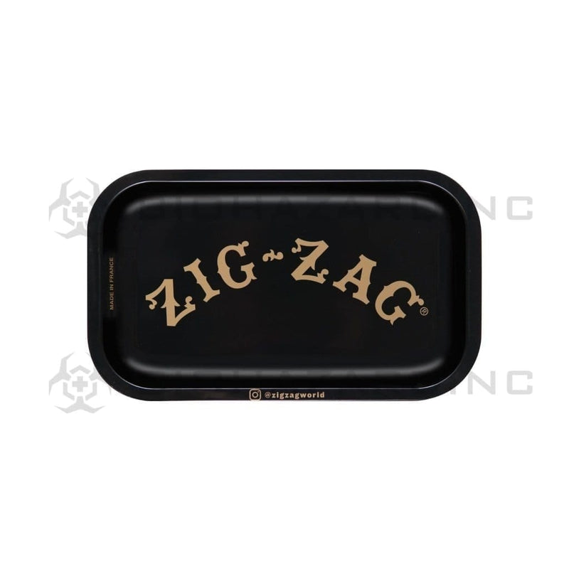 Zig-Zag® | Small Rolling Tray | Black w/ Brown Logo Rolling Tray Zig Zag   