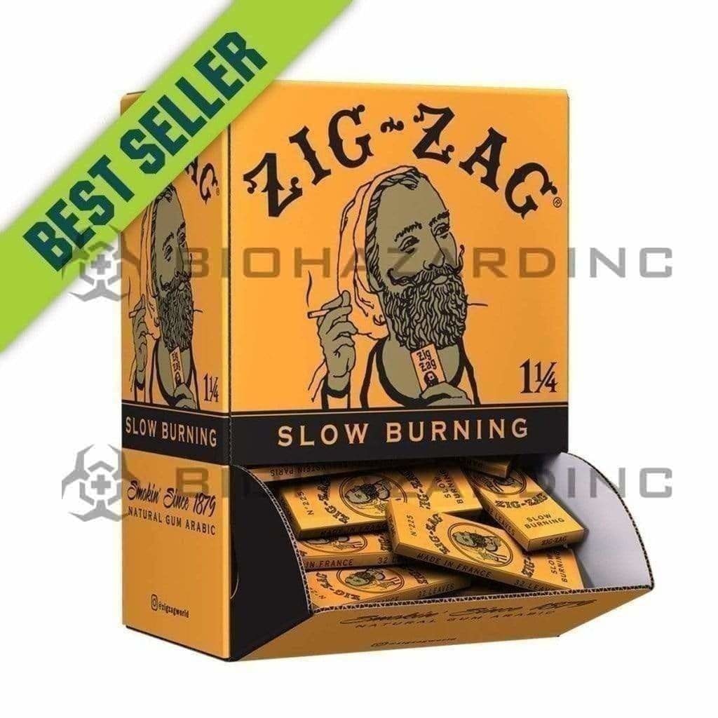 Zig Zag® | Wholesale French Orange Rolling Papers 1¼ Size | 78mm - Classic White - Various Counts Rolling Papers Zig Zag 48 Count  