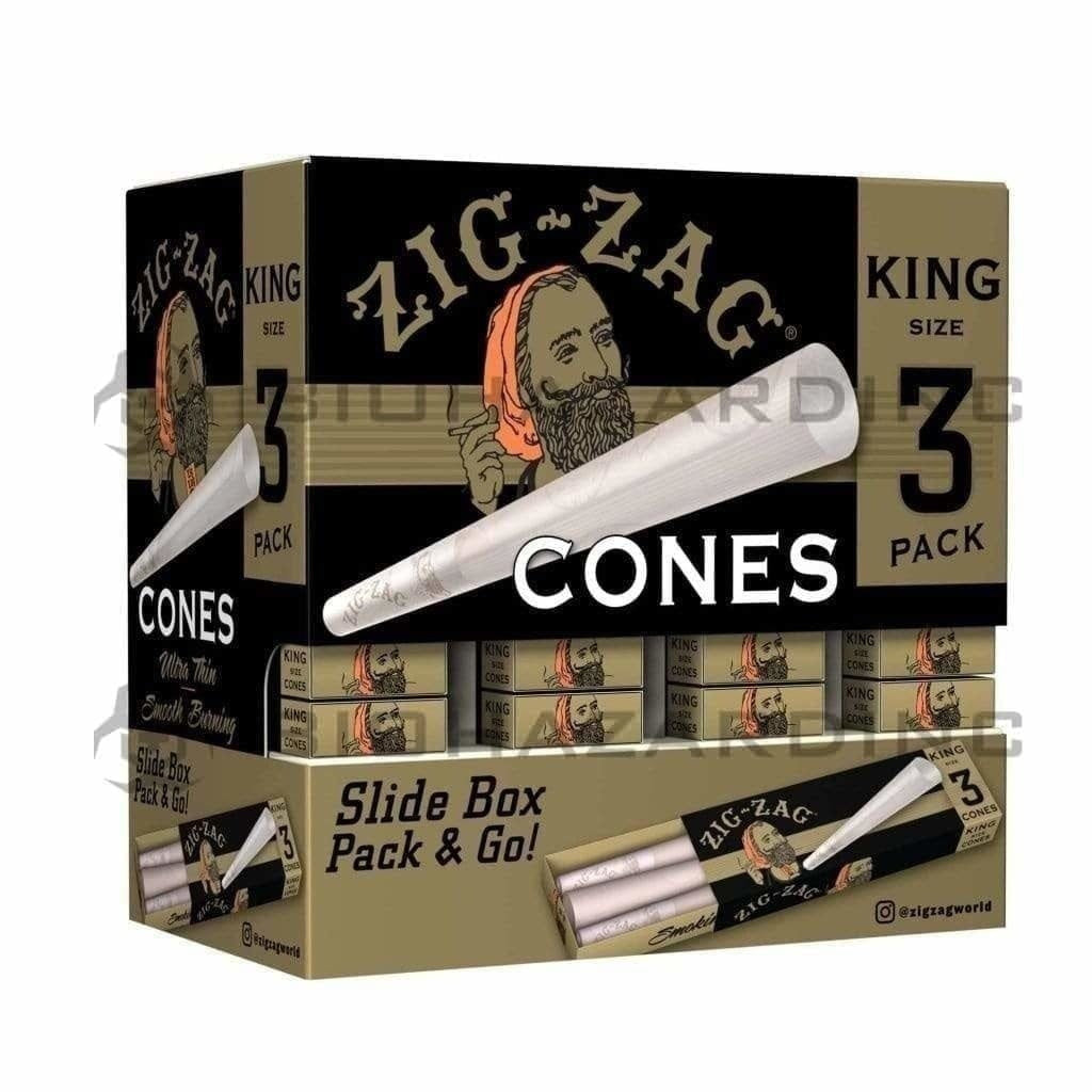 Zig-Zag® | Pre-Rolled Cones King Size | 110mm - Classic White - 36 Count Pre-Rolled Cones Zig Zag   