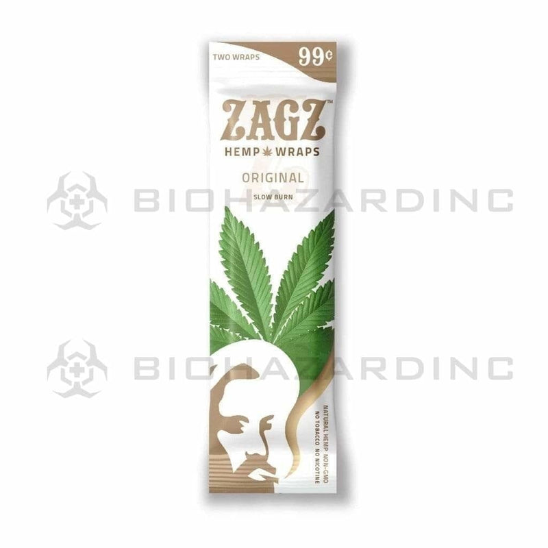 ZIG ZAG® | ZAGZ Hemp Blunt Wraps | Original - 25 Count Hemp Wraps Zig Zag   